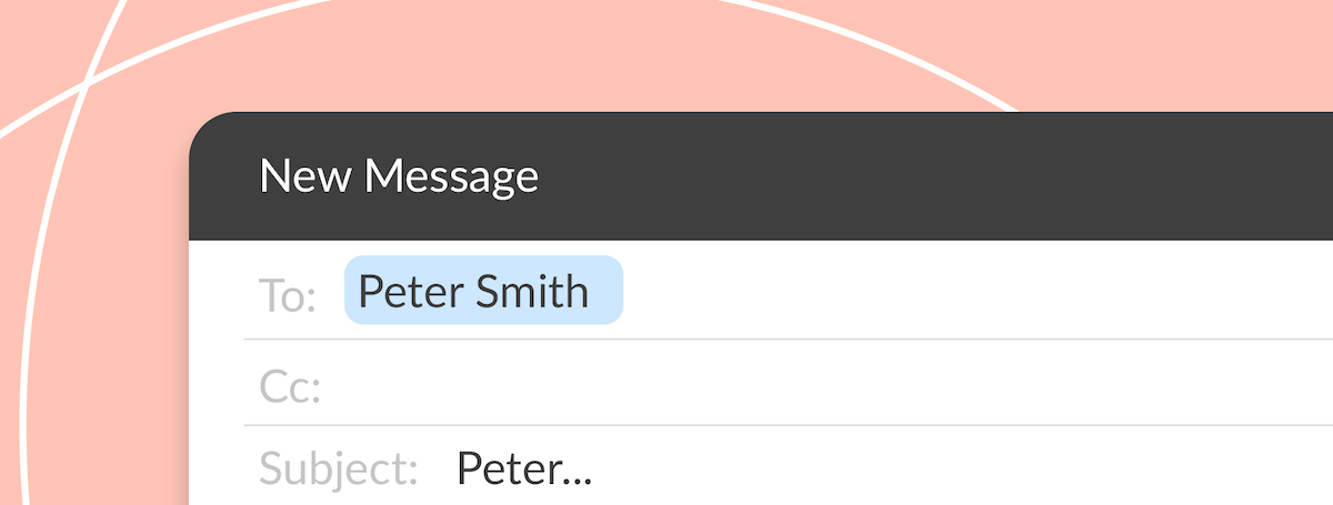 9-word email subject line using the recipient's first name